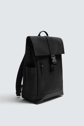 RUBBERISED BACKPACK WITH FLAP - Image 4