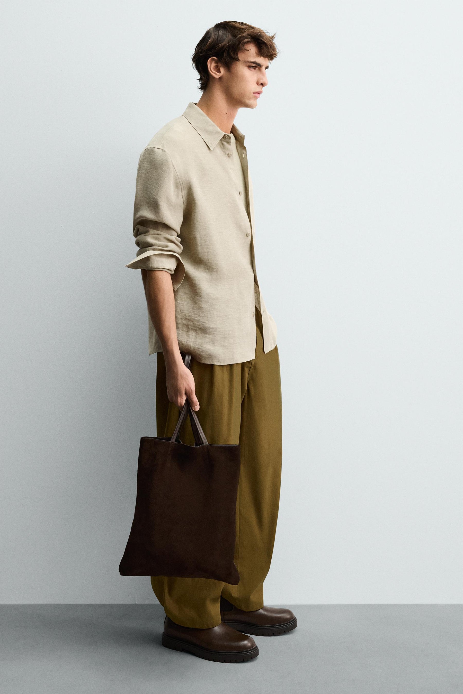 Tragetasche aus Leder