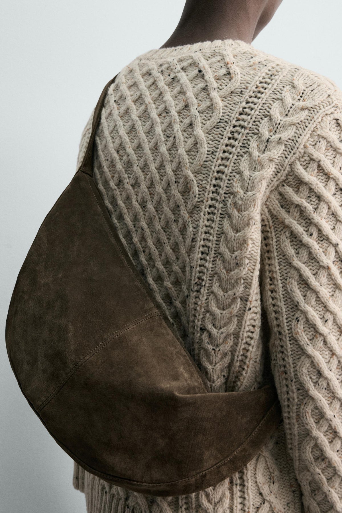 Schultertasche aus Leder