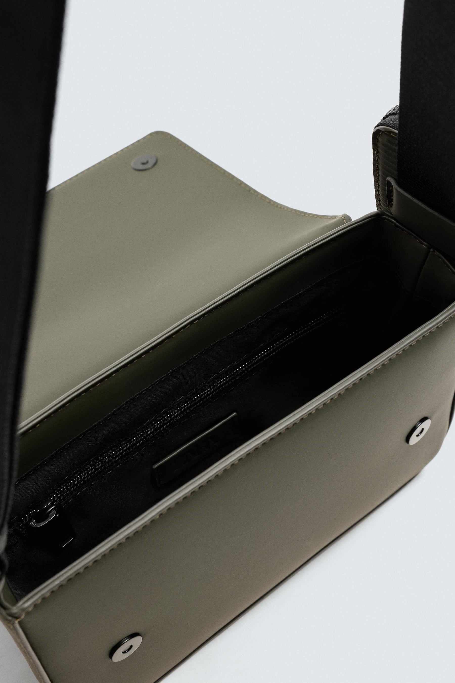 RUBBERISED TEXTURED CROSSBODY BAG - Image 6