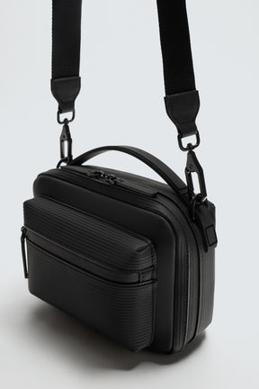 RUBBERISED TEXTURED CROSSBODY BAG - Image 6