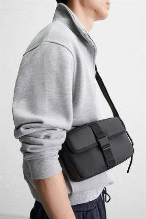 RUBBERISED CROSSBODY BAG - Image 1