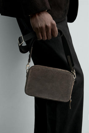 LEATHER CROSSBODY BAG - Image 1