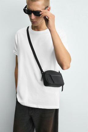 RUBBERISED CROSSBODY BAG - Image 1