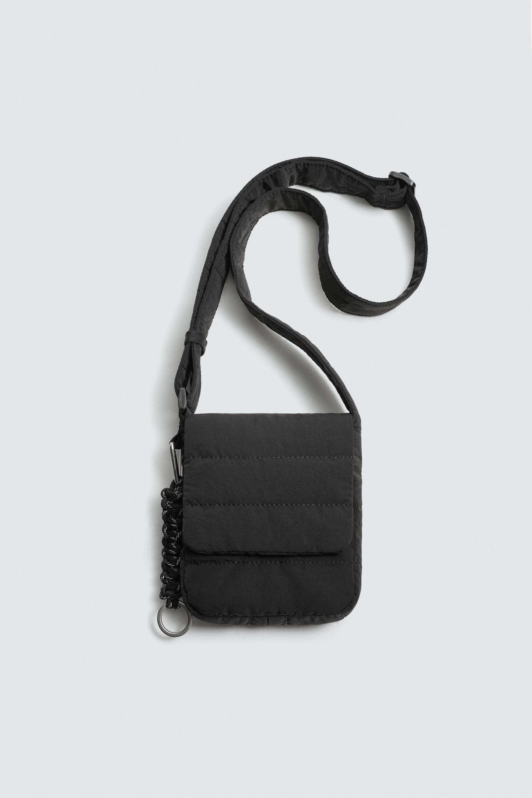 QUILTED NYLON VERTICAL CROSSBODY BAG - Image 3