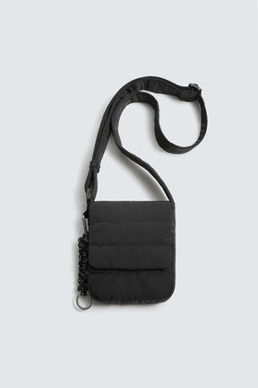 QUILTED NYLON VERTICAL CROSSBODY BAG - Image 3