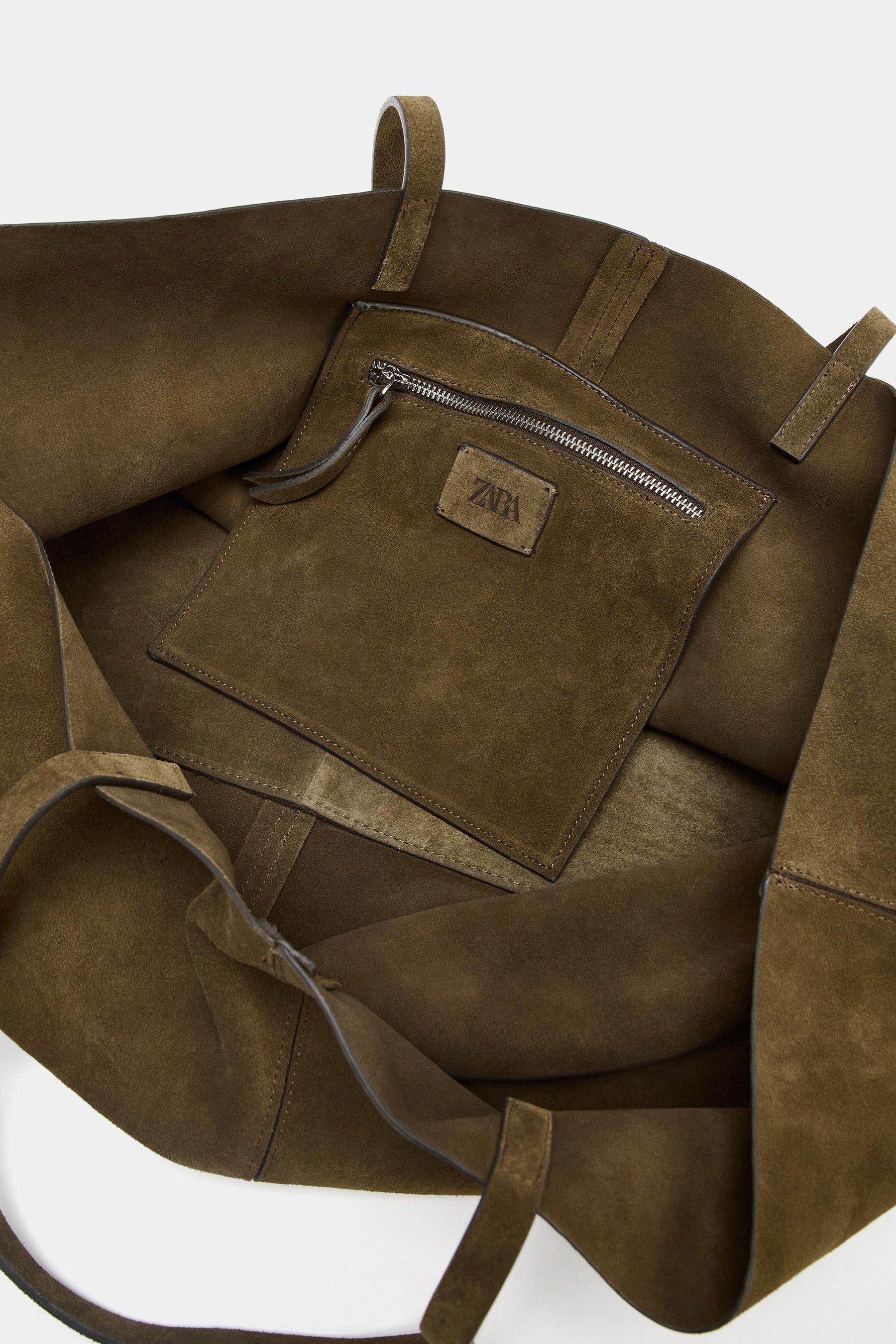 Tragetasche aus Wildleder