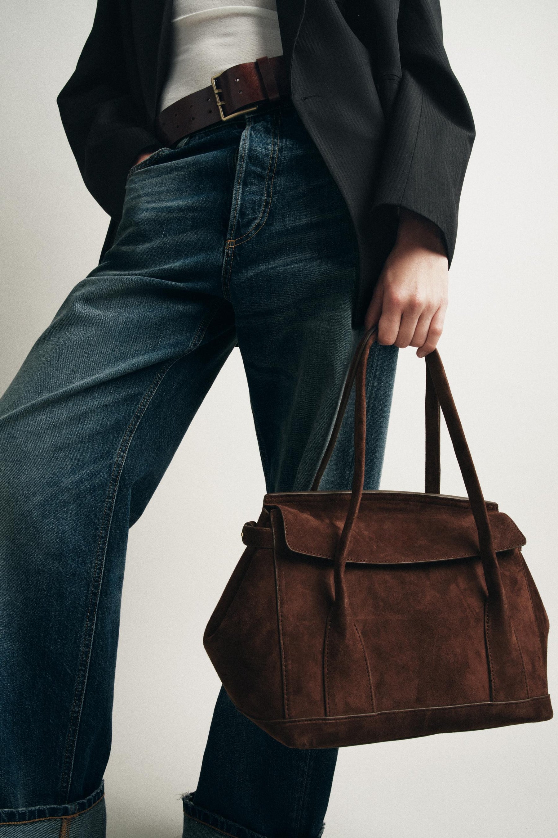 City-Tasche aus Wildleder