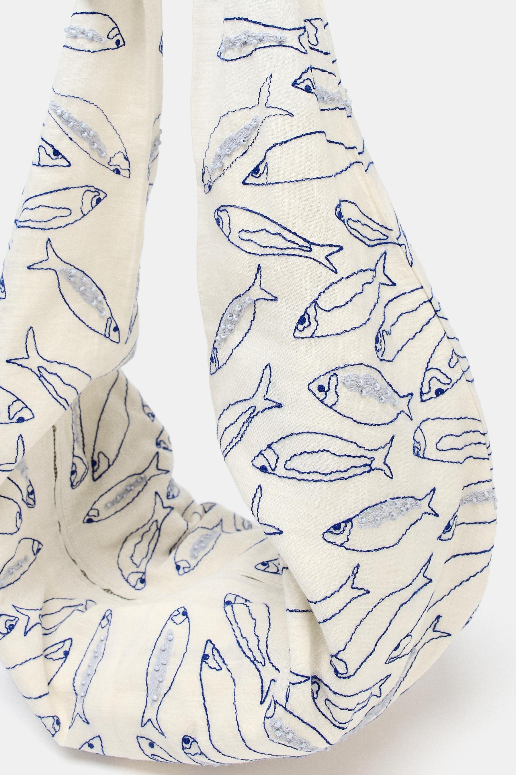 Handtasche mit Kordelzug und Schleife