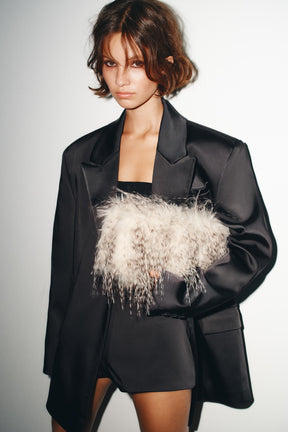 Clutch aus Kunstpelz