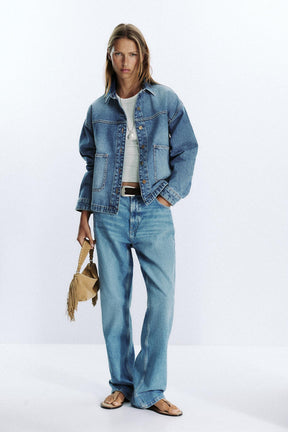 Umhängetasche aus Wildleder mit Fransen