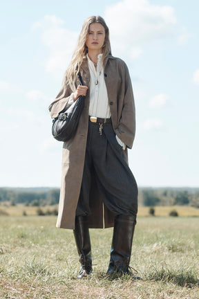 Schultertasche aus Leder