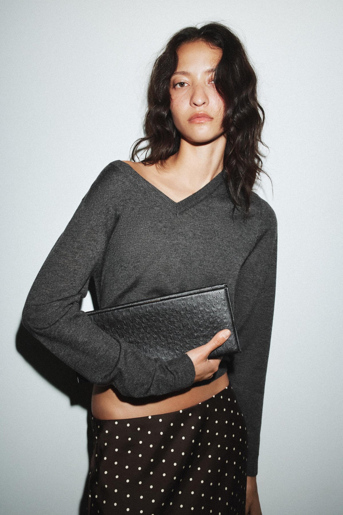 Clutch-Tasche mit Prägung