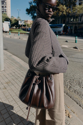 Kette für geraffte Beuteltasche