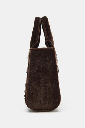 Perlenbesetzte Modetasche